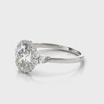 LUMEO Oval Halo Diamond Engagement Ring Video