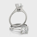 LUMEO Princess Solitaire Diamond Engagement Ring Video