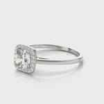 LUMEO Cushion Halo Diamond Engagement Ring Video

