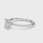 LUMEO Emerald Hidden Halo Diamond Engagement Ring Video