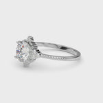 LUMEO Round Three Stone Diamond Engagement Ring Video