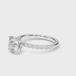 LUMEO Round Hidden Halo Diamond Engagement Ring Video