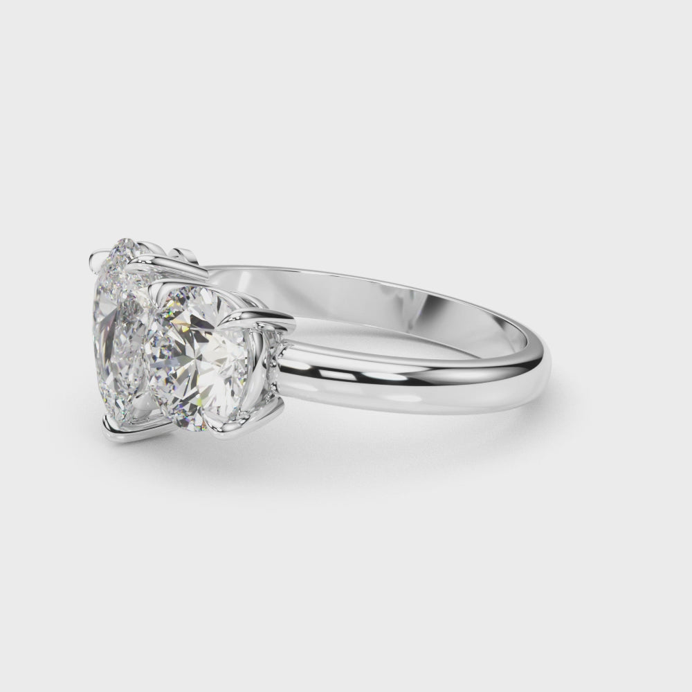 LUMEO Pear Toi et Moi Diamond Engagement Ring Video