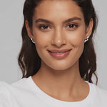 LUMEO Zoey Pear Trace Jacket Earrings on model video in 18k Solid Yellow Gold