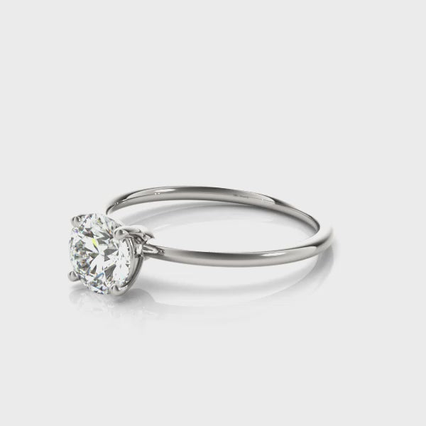 LUMEO Round Solitaire Diamond Engagement Ring Video