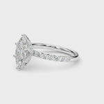 LUMEO Marquise Hidden Halo Diamond Engagement Ring Video