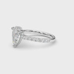 LUMEO Pear Hidden Halo Diamond Engagement Ring Video