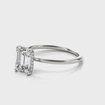 LUMEO Emerald Hidden Halo Diamond Engagement Ring Video