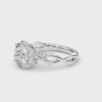 LUMEO Round Halo Diamond Engagement Ring Video