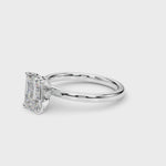 LUMEO Emerald Hidden Halo Diamond Engagement Ring Video