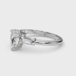 LUMEO Pear Three Stone Diamond Engagement Ring Video