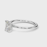 LUMEO Emerald Hidden Halo Diamond Engagement Ring Video