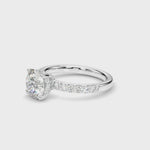 LUMEO Round Hidden Halo Diamond Engagement Ring Video
