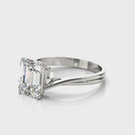 LUMEO Emerald Solitaire Diamond Engagement Ring Video