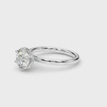 LUMEO Round Hidden Halo Diamond Engagement Ring Video