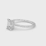 LUMEO Emerald Hidden Halo Diamond Engagement Ring Video