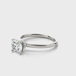 LUMEO Round Hidden Halo Diamond Engagement Ring Video