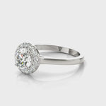 LUMEO Round Halo Diamond Engagement Ring Video