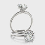 LUMEO Round Hidden Halo Diamond Engagement Ring Video