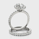 LUMEO Round Halo Diamond Engagement Ring Video