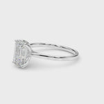 LUMEO Emerald Solitaire Diamond Engagement Ring Video